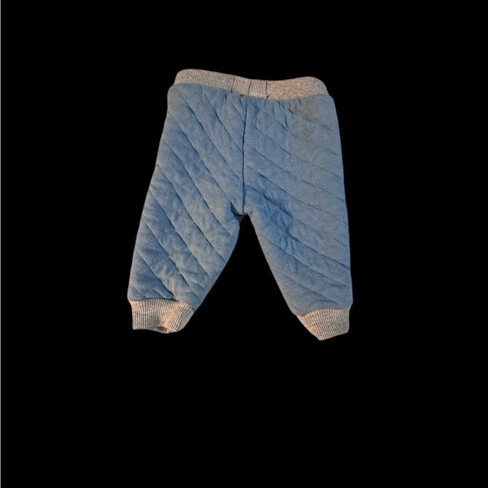 7 For All Mankind Quilted Blue Pajama Set